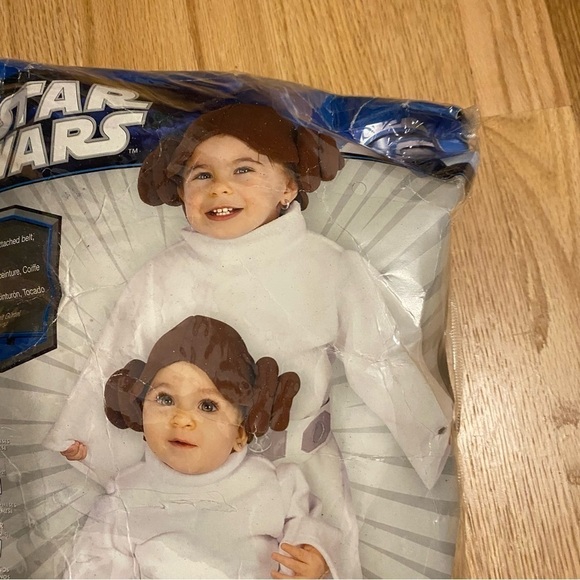 Star Wars Princess Leia Costume 6-12 mos Disney Rubies Halloween Parks World - Picture 5 of 6